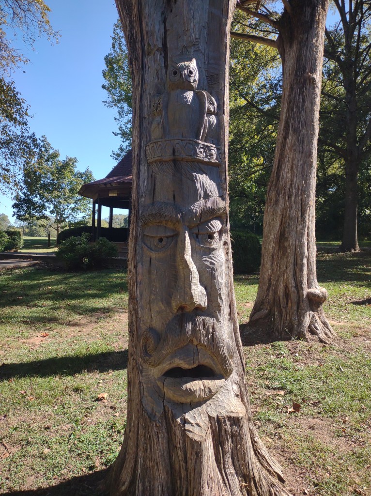 Alabama
Montevallo AL
Tim Tingle
Tinglewood
Tinglewood Festival
Orr Park
Traveling with the Trapps
Wood Carvings